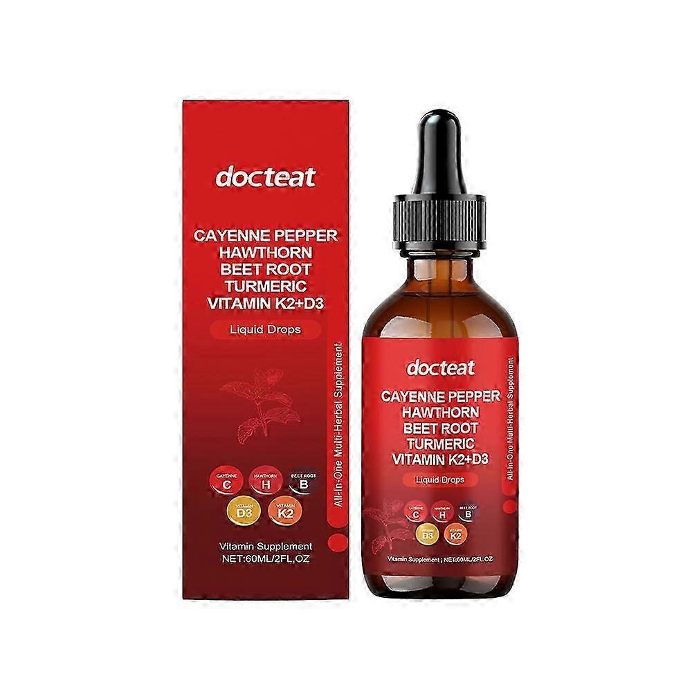 Cayenne Pepper Drops, Aeluro Cayenne Pepper Liquid Drops, Containing Hawthorn Beetroot