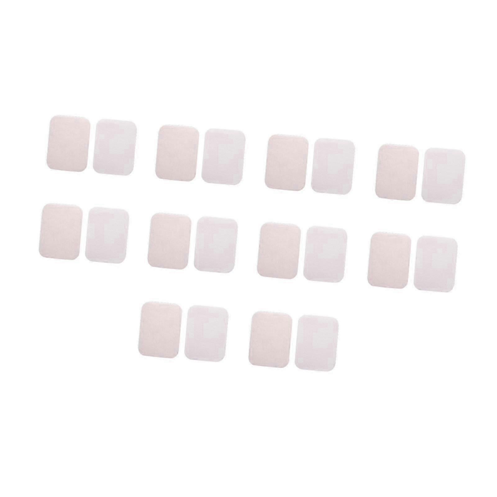 10Pcs Hook and Loop Strips with Adhesive Hook and Loop Tape for Mats Curtain Gray