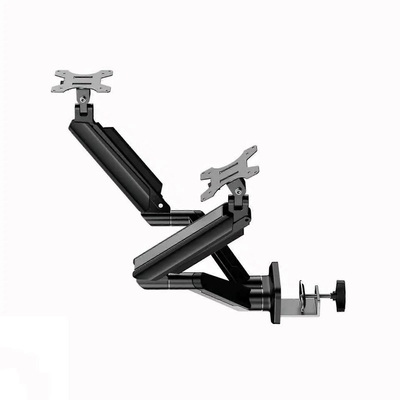Double Screen Arm Display Stand Double Arm Computer Stand Lifting Base with Load Capacity 10 Kilograms Quick Release Multicolor