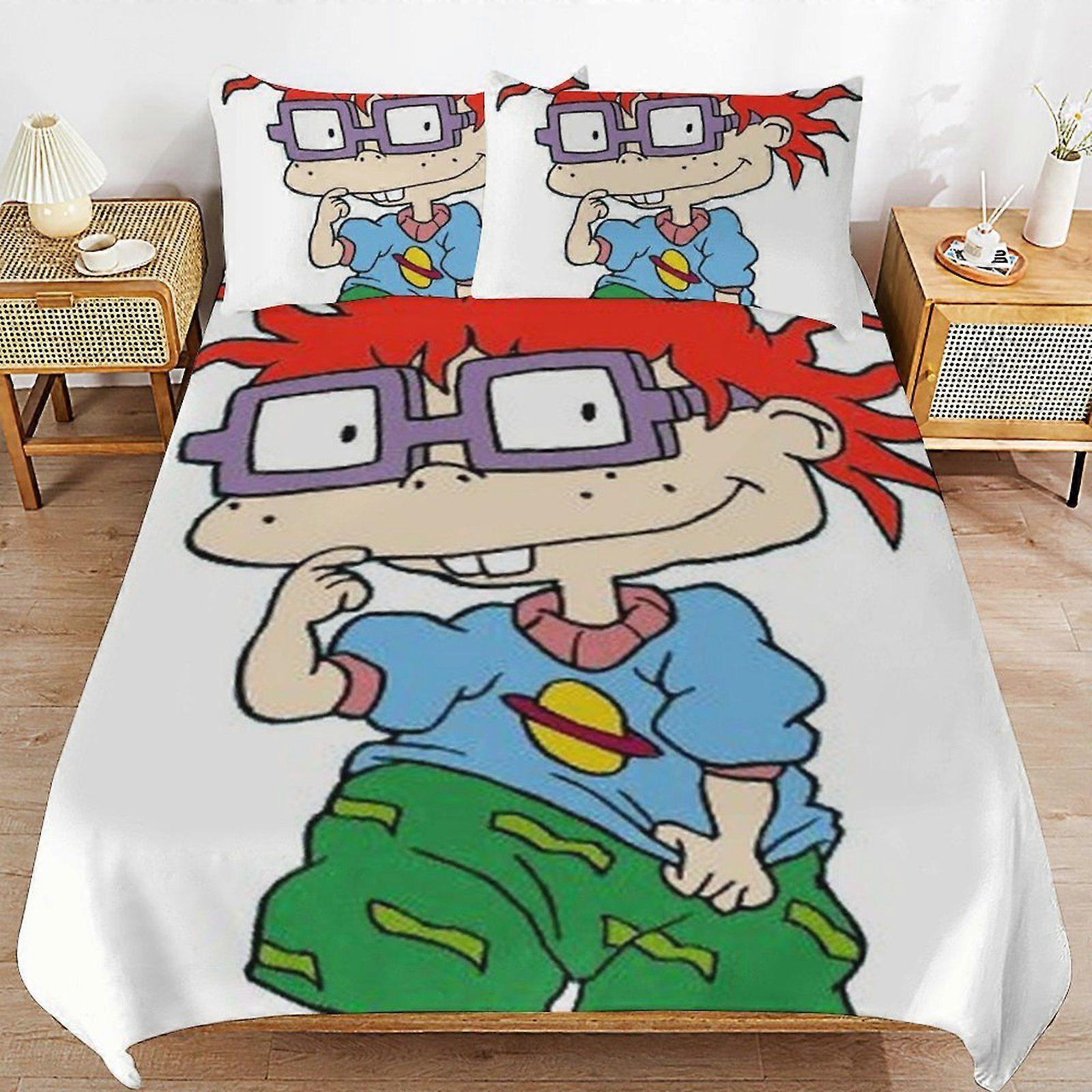 i505 rugrats Complete Bed Solution Long Thread Use Durable Zip Soft Touch Duvet Cover Sets Practicality x505