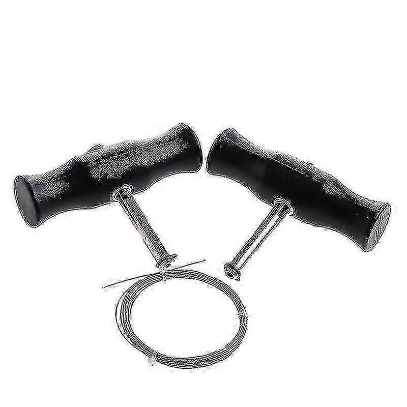 Car Windshield Removal Tool Windscreen Window Glass Cutting Wire + Handles Kit