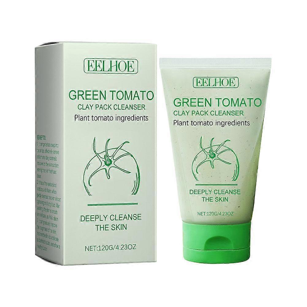 Green Tomato Mud Mask Deep Cleansing Pore Minimizer For All Skin Types Brightening And Hydrating 120g