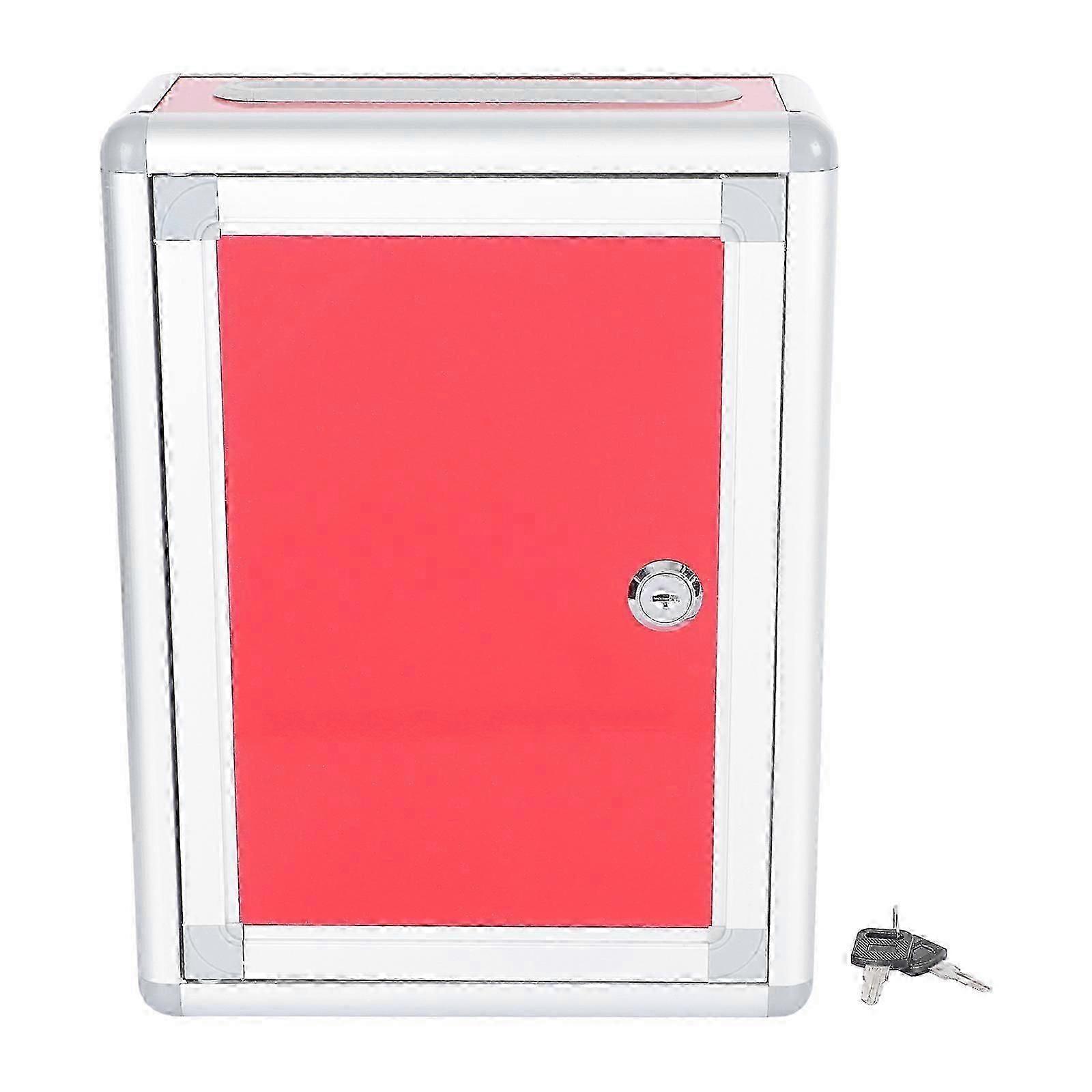 Ornament Container Red Comment Box Envelope Storage Box Secure Ballot Box Key Drop Box hwy SH
