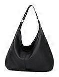 Retro Oversized Tote Bag  Stylish Space-Saving Bag - Black