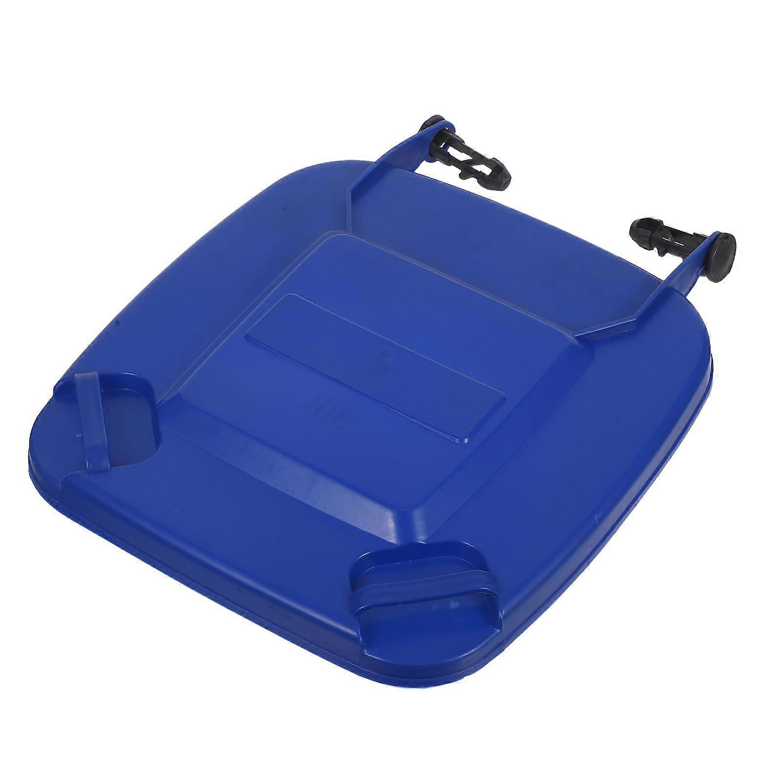 Plastic Trash Can Lid Outdoor Garbage Can Lid Replacement 30L Blue