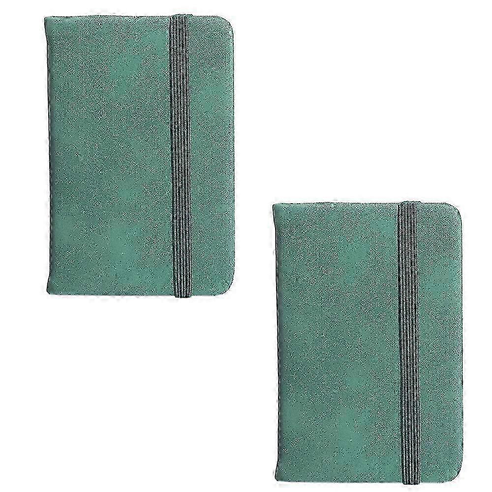 Lined Pocket Journal Notebook, 2 Pack, Small Notebooks for Student - blue