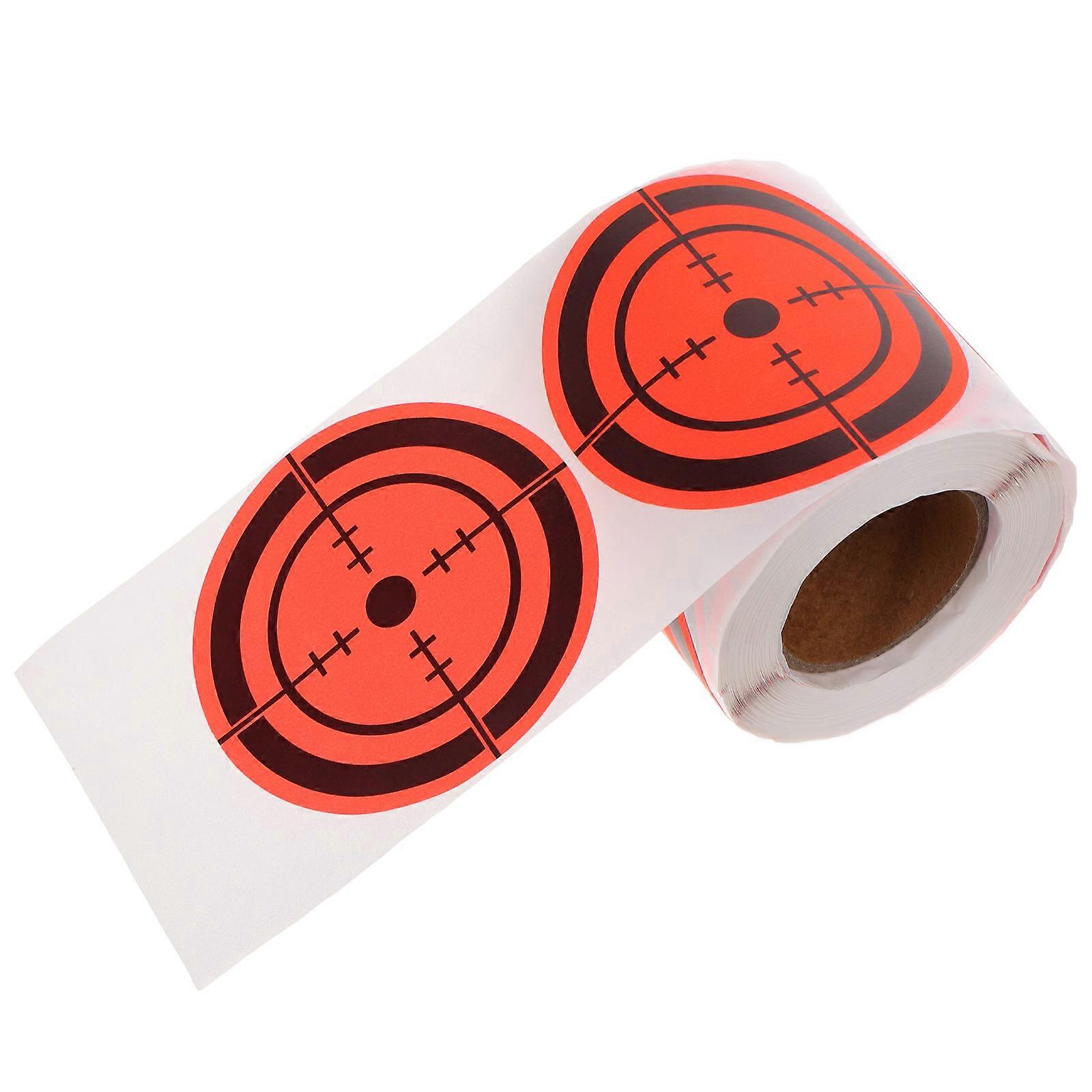 Fluorescent Shooting Target Sticker Easy to Use for Practice 1 Roll Red Splatter Design