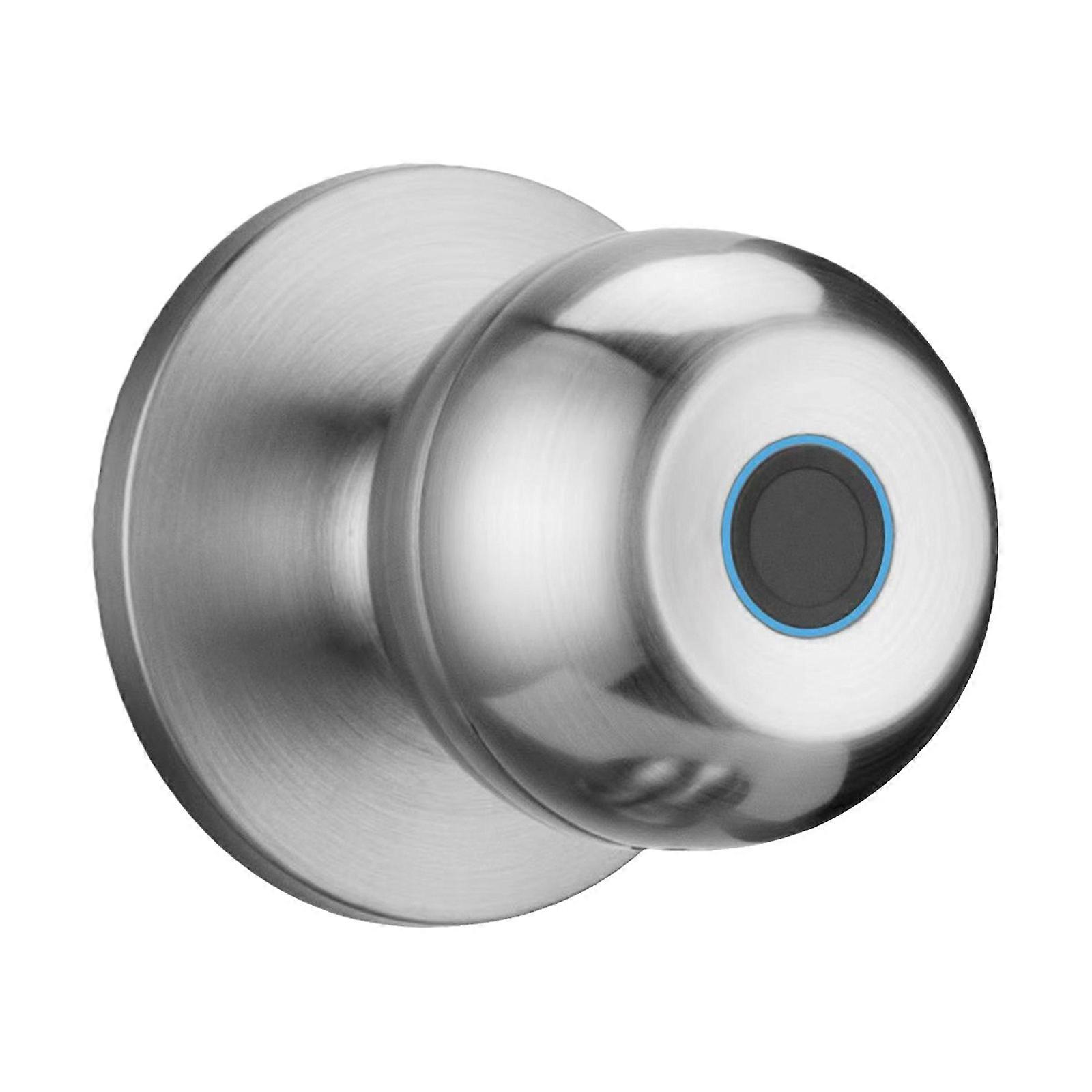 Intelligent Globular Biometry Lock With Application Control Energy Saving Plan Long Permanent Battery Life Metal Housing Controlled Access Structure 