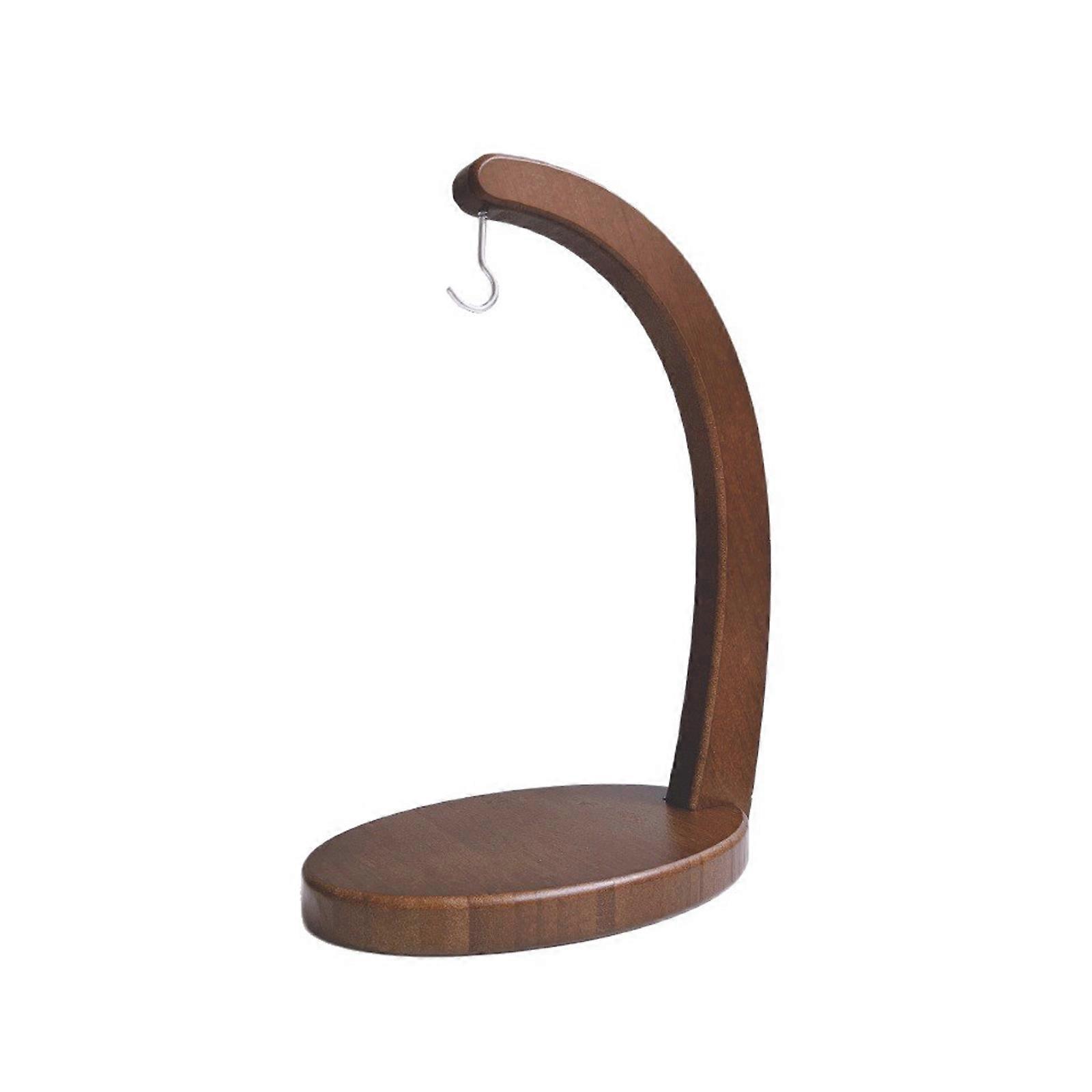 Multipurpose Bamboos Countertop Hanger For Bananas Grape Snacks Storage Solution Fruit Holder with Metal Hook Multicolor