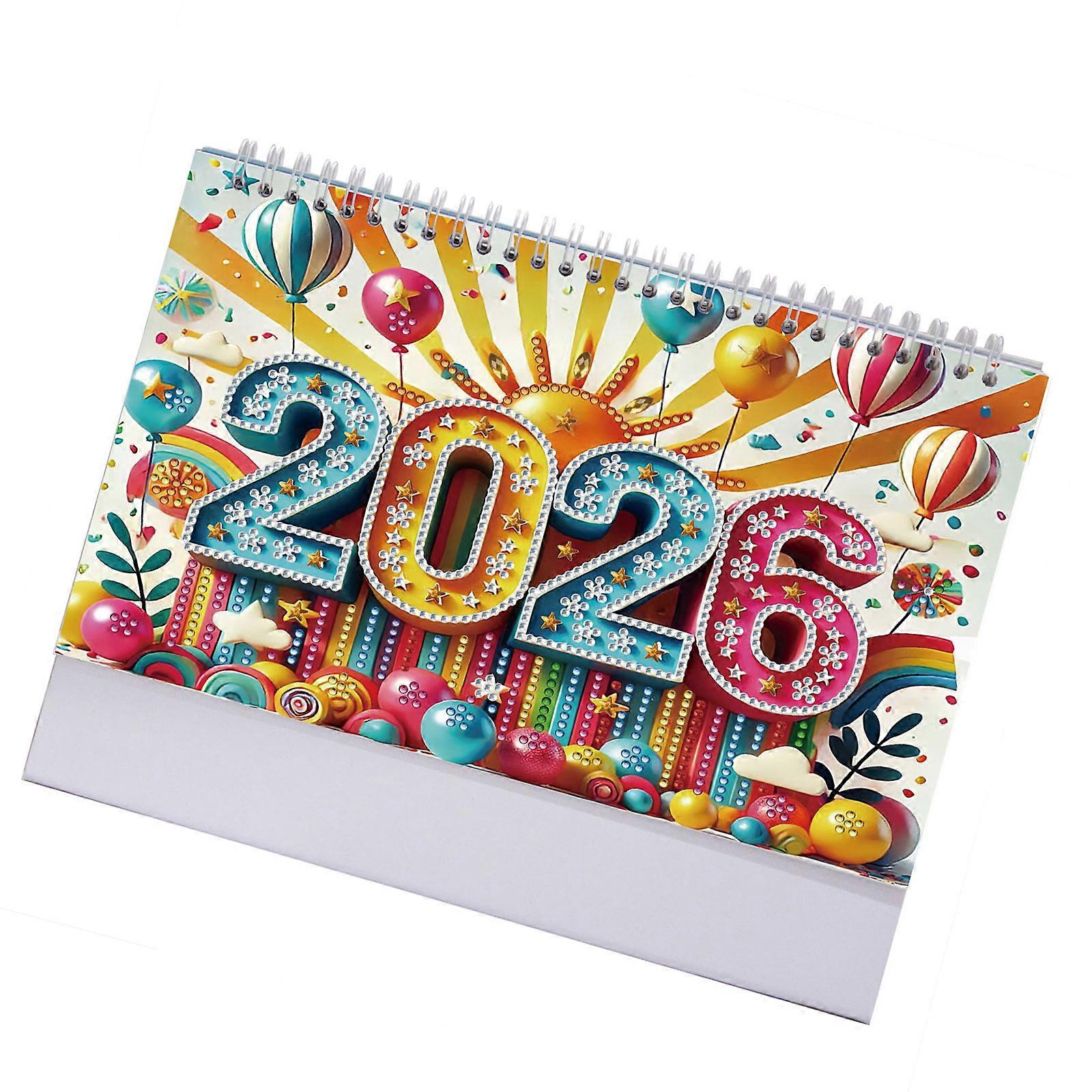 Twenty twenty six DIY Stone Painting Standing Calendar Set Highlighting Monthly Art Projects For Innovative And Office U Multicolor