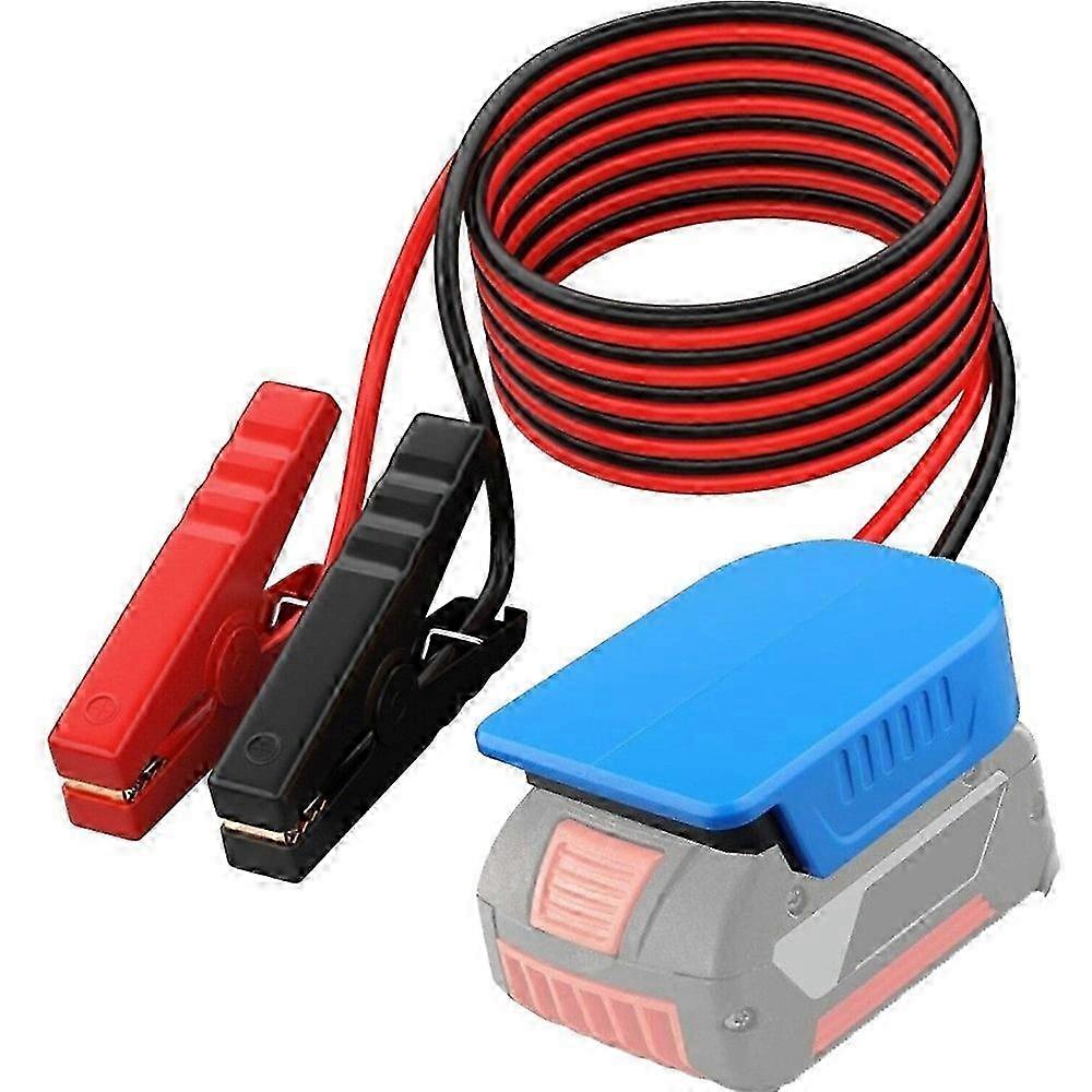 25-26 6FT Adapter rozruchowy do Bosch 18V GBA z kablem rozruchowym i ładowarką akumulatora samochodowego