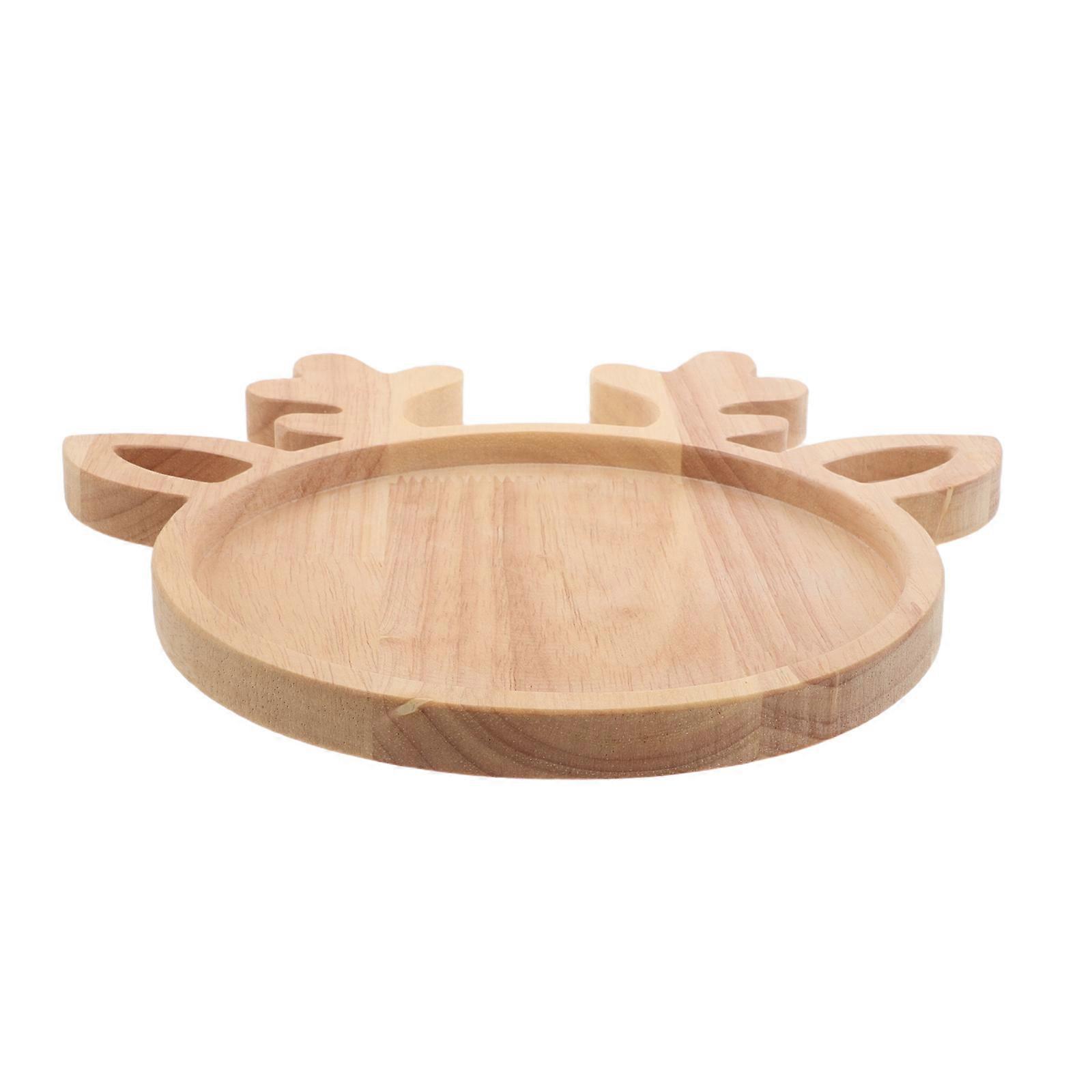 Wood Christmas Serving Platter for Party Presentation