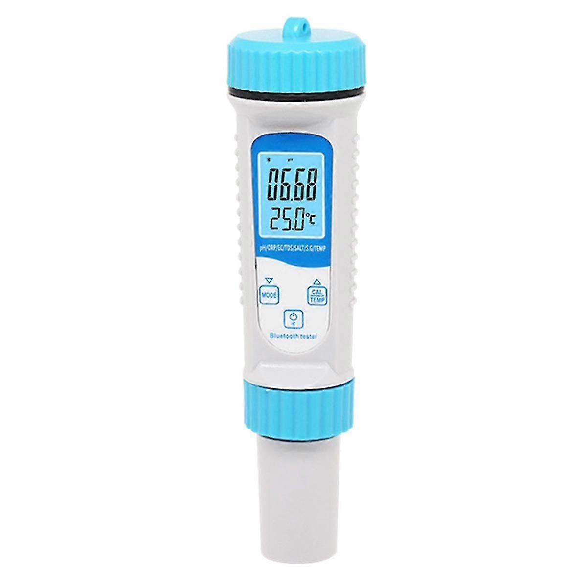 7 in 1 Ph Meter Ph/tds/ec/orp/zout/sg/temperatuurmeter Digitale Bluetooth Waterkwaliteitsmonitor Tes
