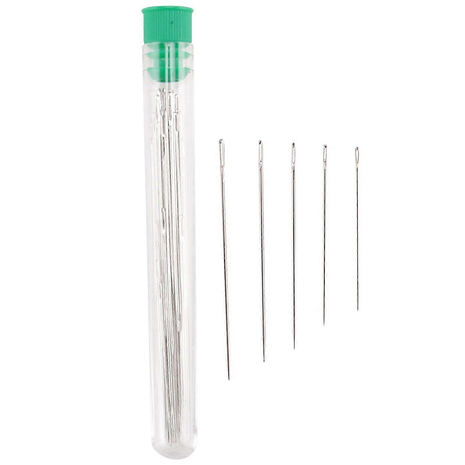 25 Large Eye Stitching Needles - 5 Sizes for Stitching, and Crafting