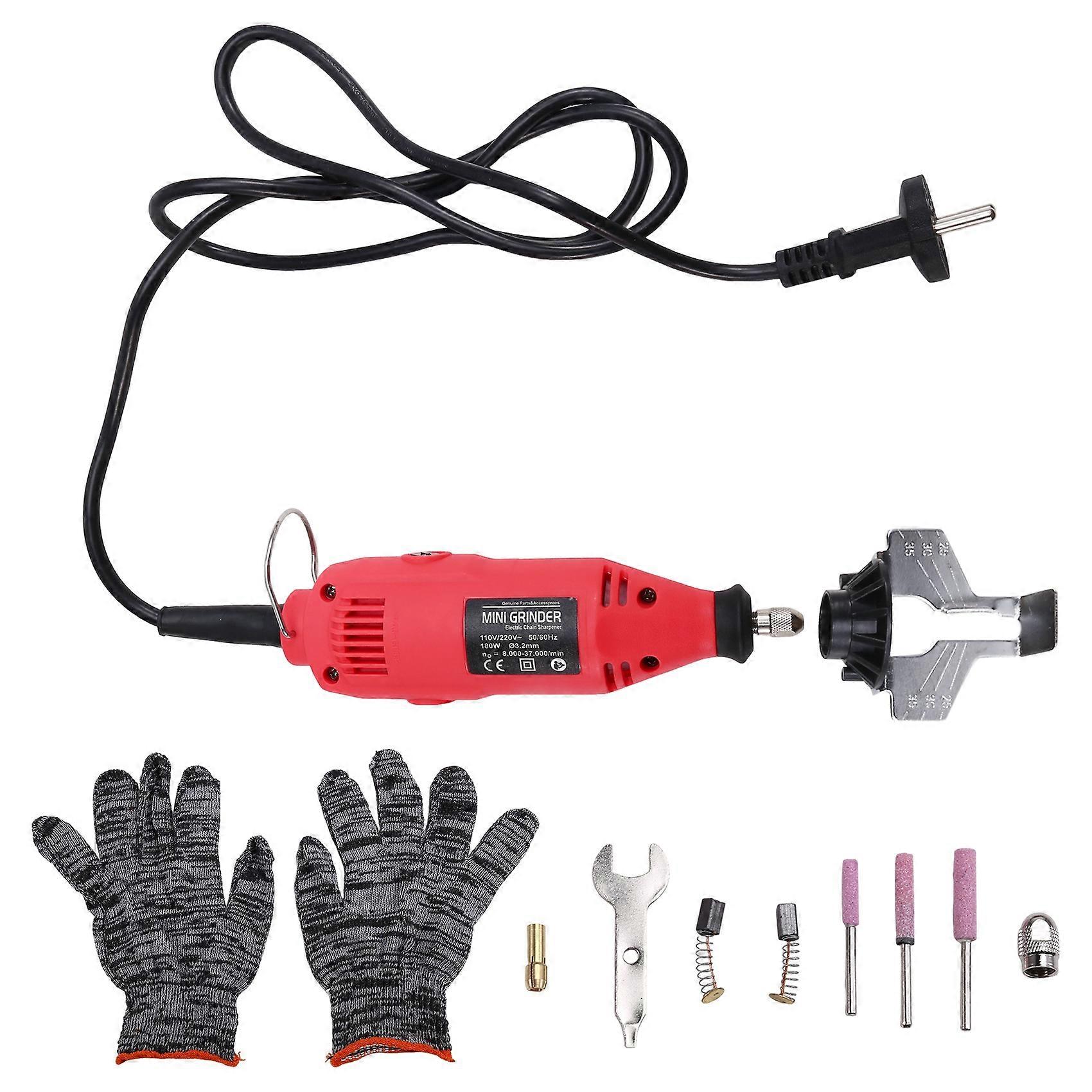 180W 5 Gears Electric Power Grinder Machine Electric Saw Grind Chainsaw Sharpening EU Plug