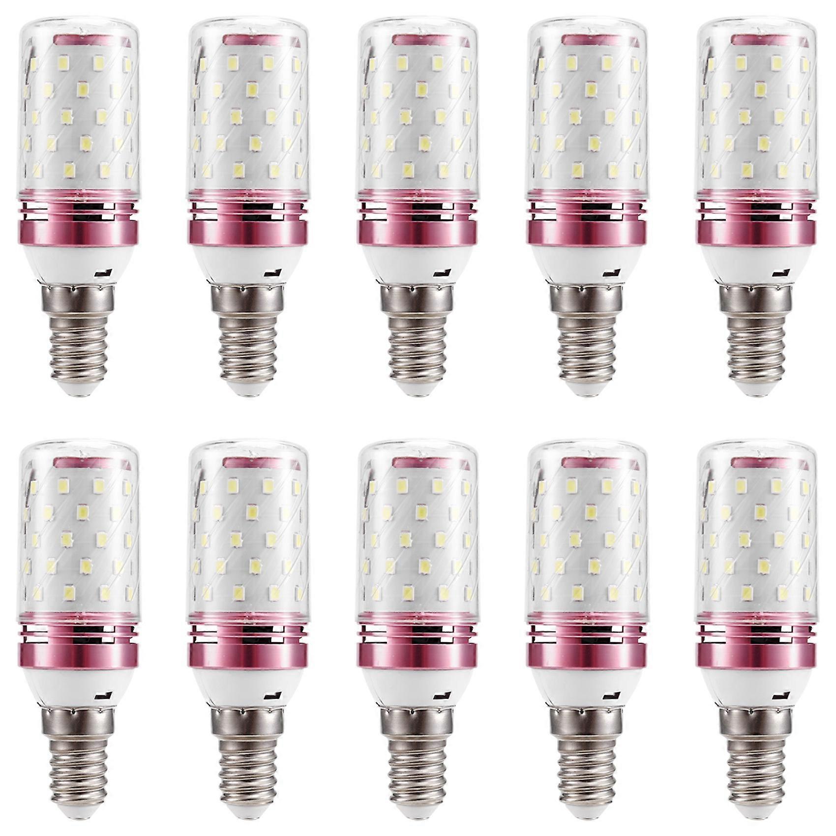 10Pcs E14 LED Corn Bulb 12W Corn Bulb Replace Halogen Lamps Small Screw-in Smart Energy Efficient Bulb White Light