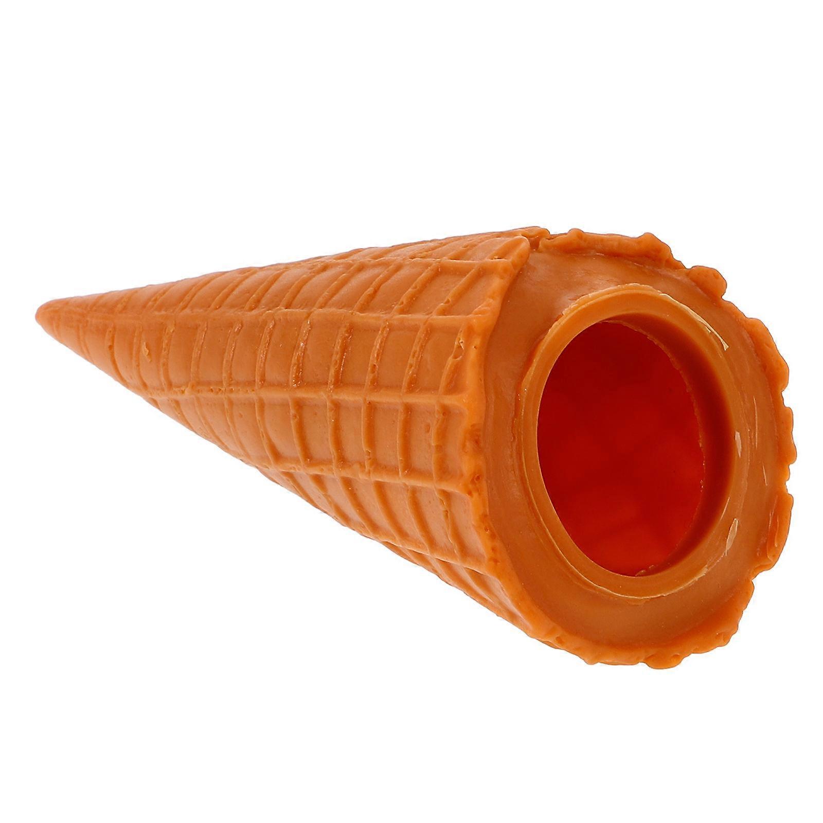 Ice Cream Cone Model for Decor 5Pcs Chocolate Simulation Photography Prop