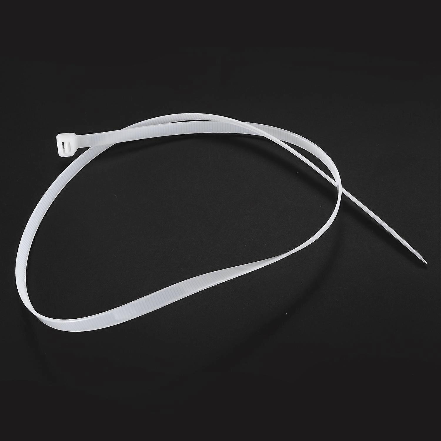 10X Extra Long 76Cm Cable Ties White Zip Wraps