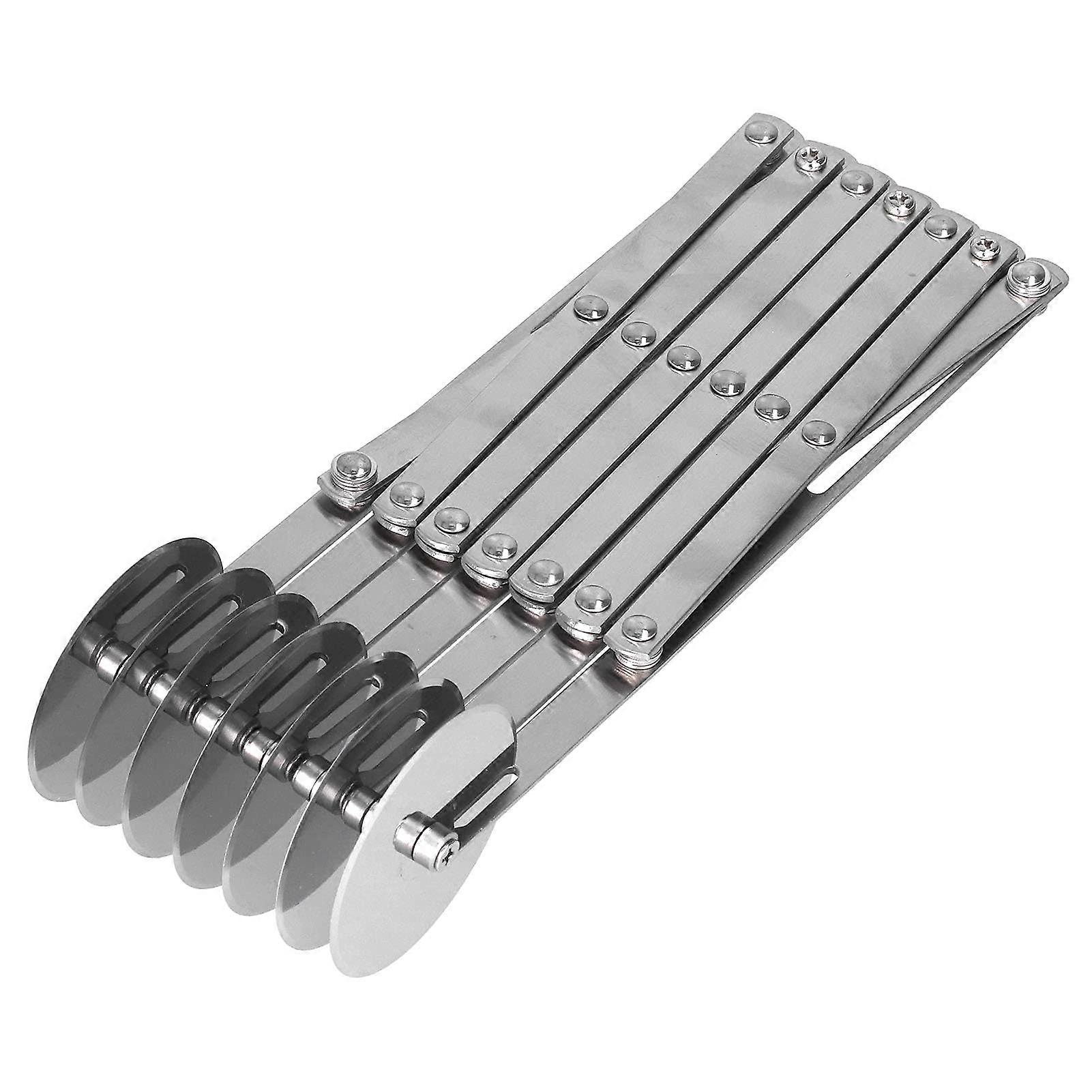 Pastry Cutter Wheel Dough Roller Divider with Handle, Adjustable Pizza Slicer for Baking Cookies