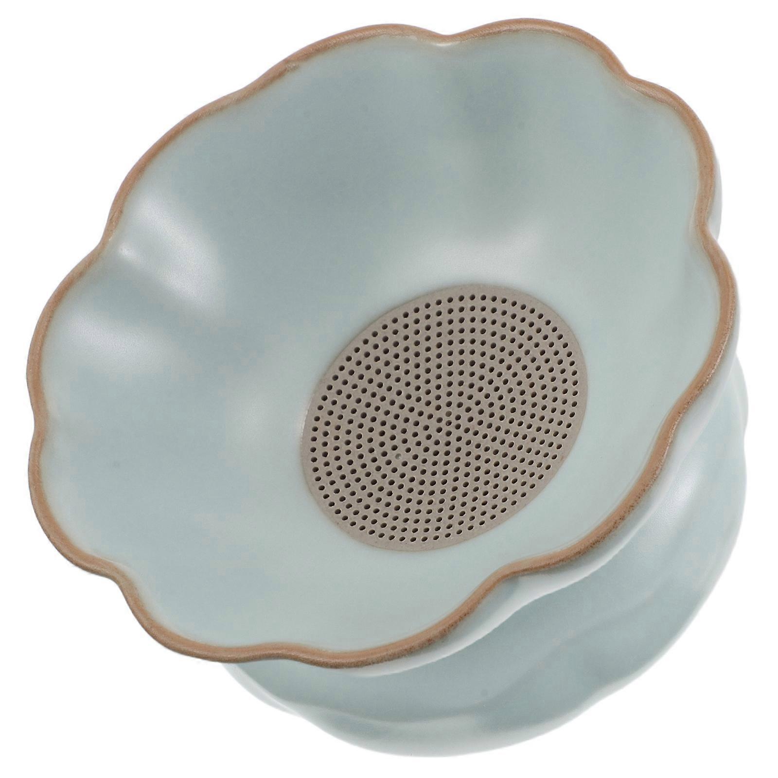 Tea Filter Porcelain Ceramic Infuser with Support Holder for Tea