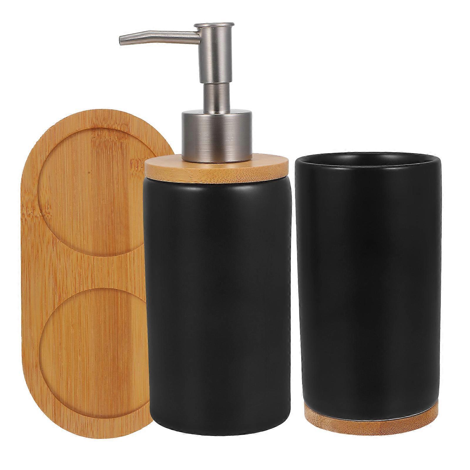 Ceramic Bathroom Accessories Set with Toothbrush Holder for Storage 1Set