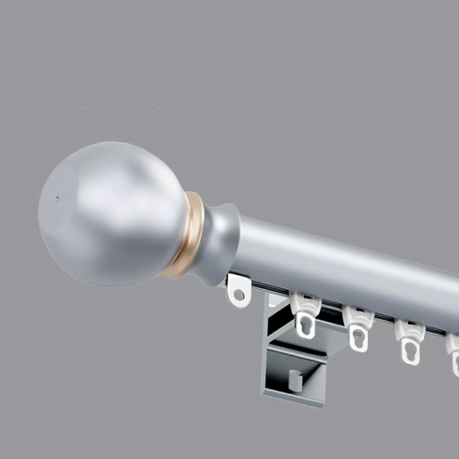 Curtain Track System with Heavy Duty Rod, Luxury Silent Glide, 2 in 1 Ceiling Mounted, 3.4m