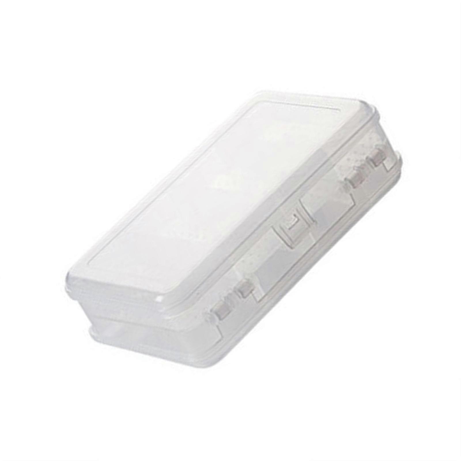 Portable Jewellery Organizers Case Versatile Jewelry Storage Solution Plastic Double Layer Box for Personal Use  Clear