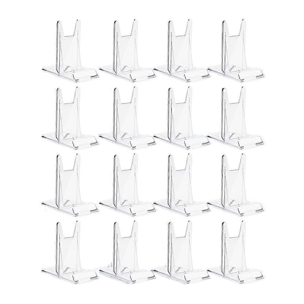 16Pcs Book Stand for Display Crystal Book Holder Display Adjustable