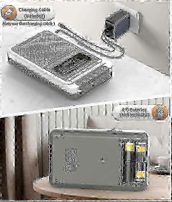 Portable Cassette Player with USB SD Card Recording and Microphone Function for MP3 Conversion