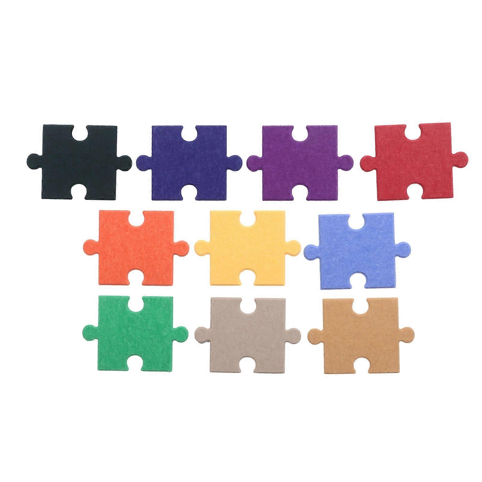 Multi Color Felt Puzzle Board Set 10Pcs Self Adhesive for Home Use