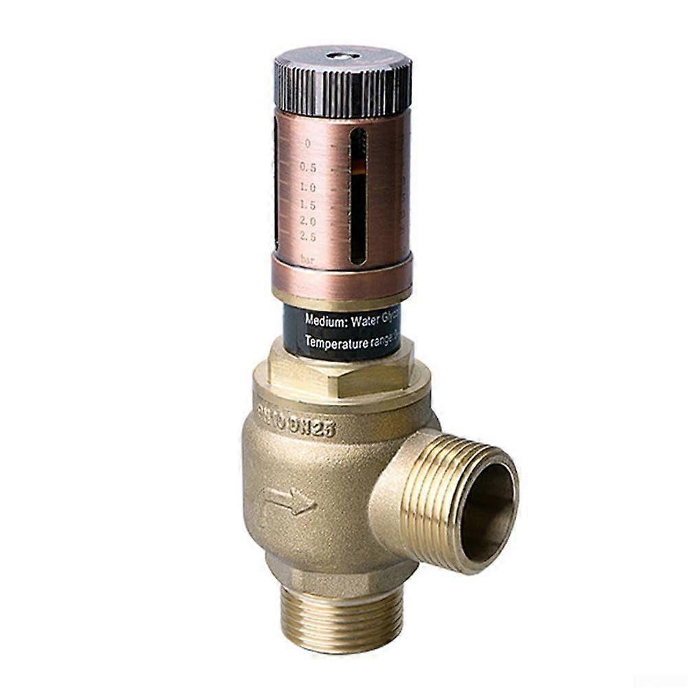 Compact Differential Pressure Bypass Valve For Heat Pumps And Floor Heating Dual Unit Scale Hydraulic Balance 3/4Inch