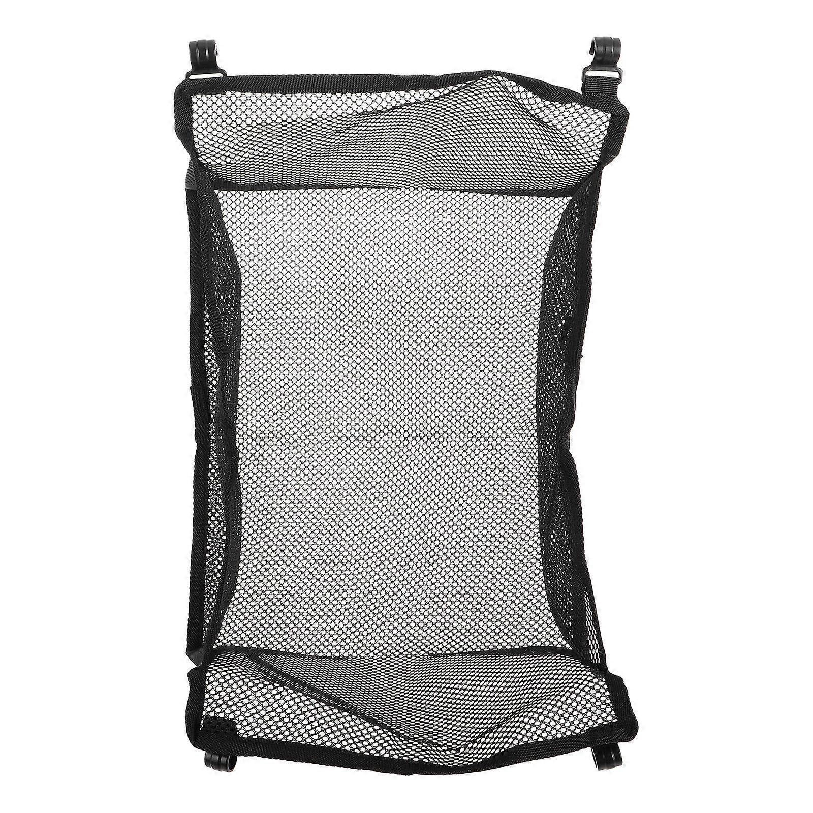 Foldable Black Outdoor Camping Table for Picnic with Storage 4Pcs