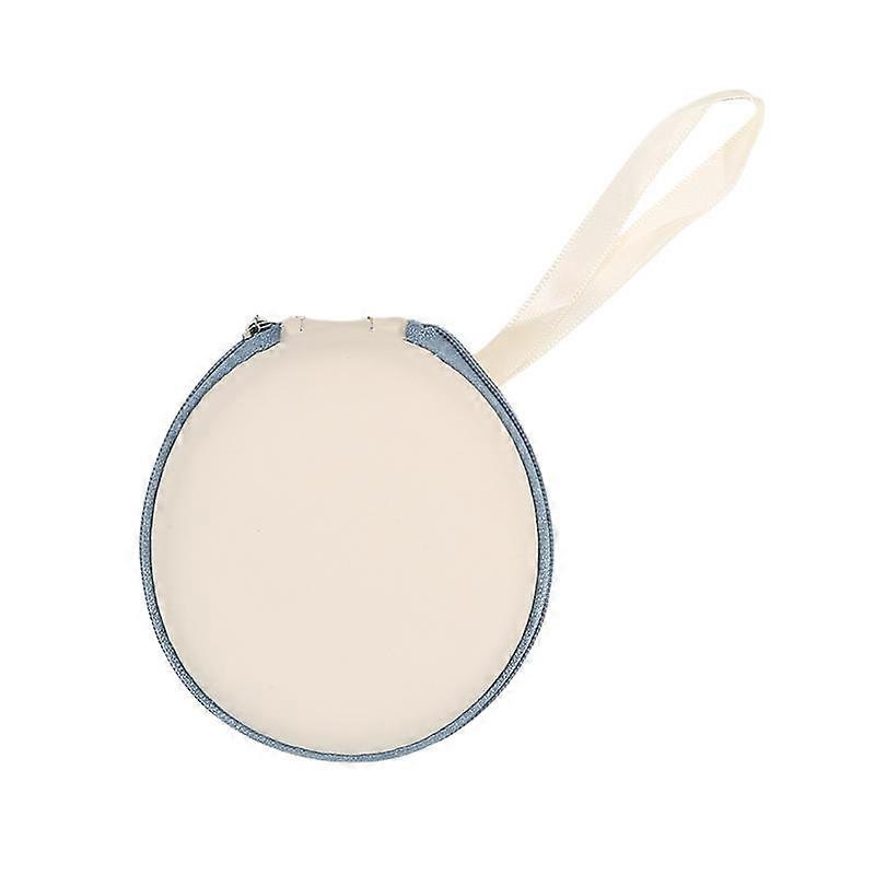 Foldable Round Sunglasses Storage Case Retro Fashion Beige Eyeglasses Pouch Eva Folding Glasses Portable Bag