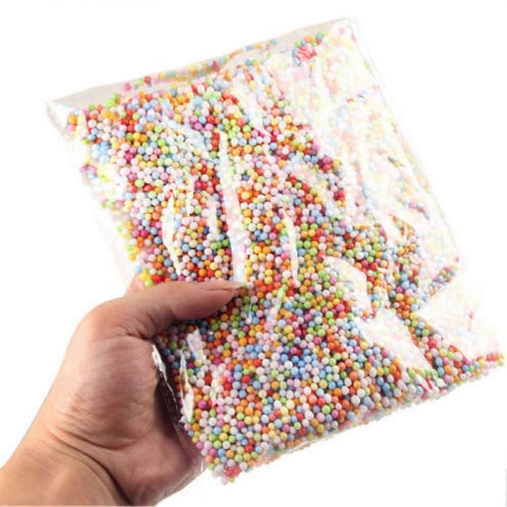 SUSUchens Multicolor Polystyrene DIY Crafts Decorative Loose Mini Beads Balls Multi Color Size S