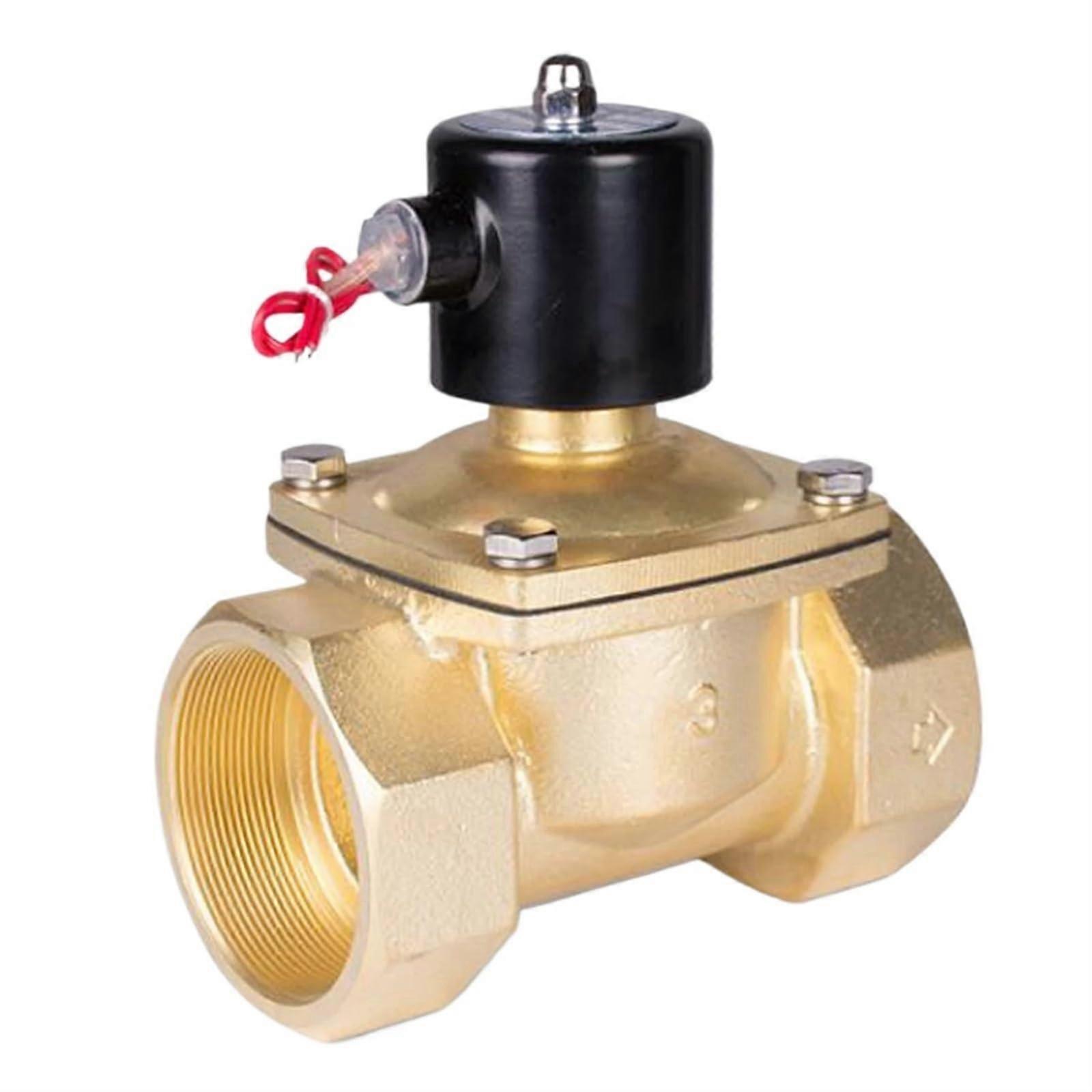 DN50 DN65 DN80 Brass Solenoid Valve, Normally Closed Water Control, Multi Voltage, Durable