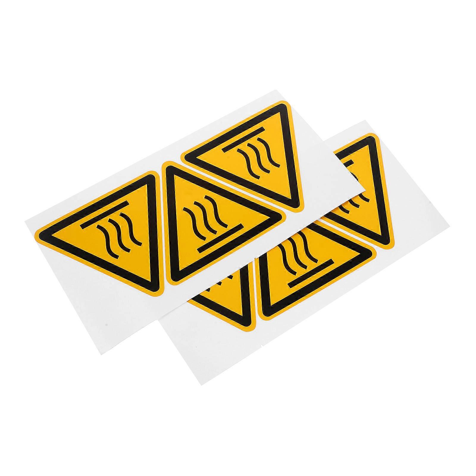 High Temperature Warning Sticker Do Not Touch for Safety 6 Sheets