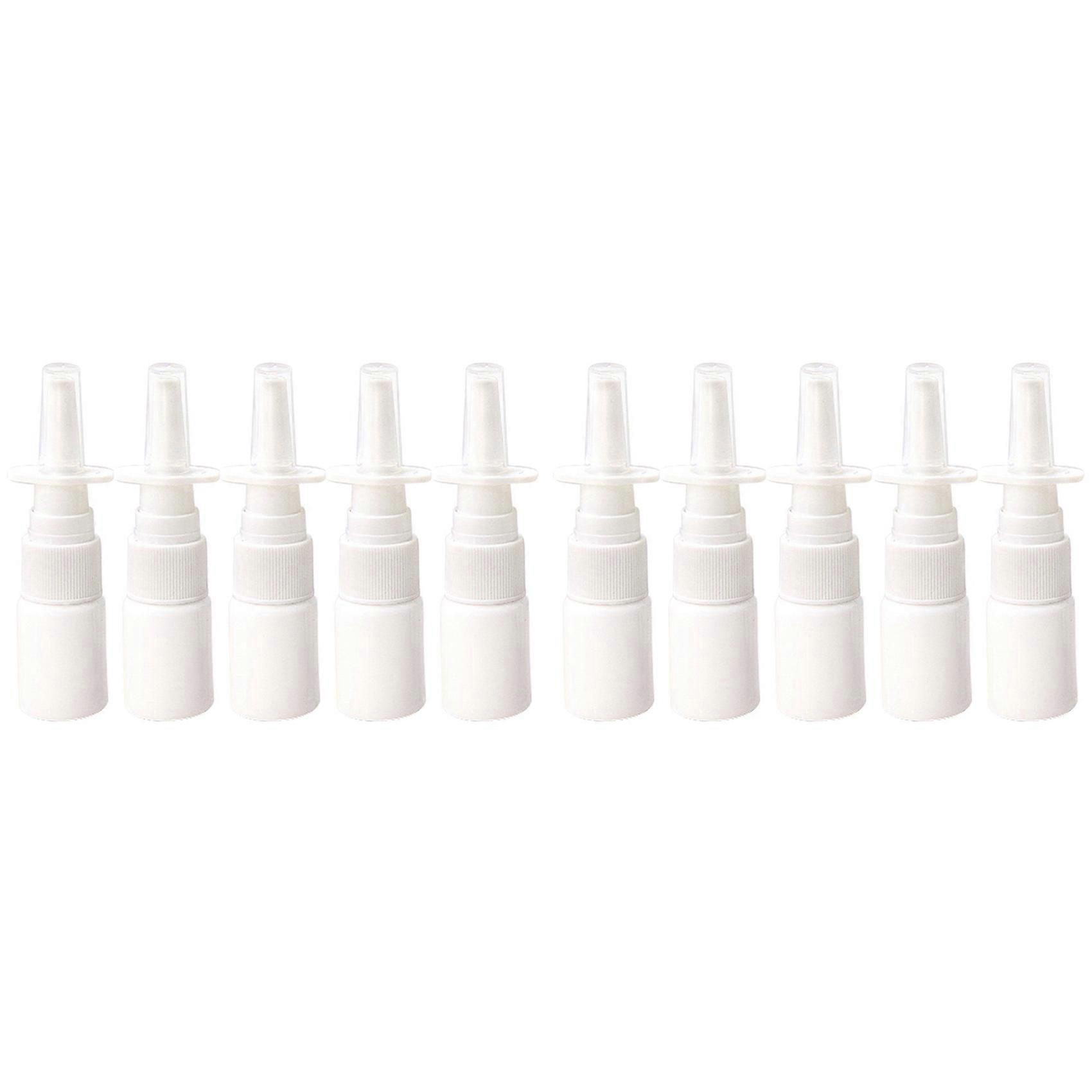 20Pcs 10Ml Spray Bottle Refillable Plastic Mist Nose Nasal Sprayer