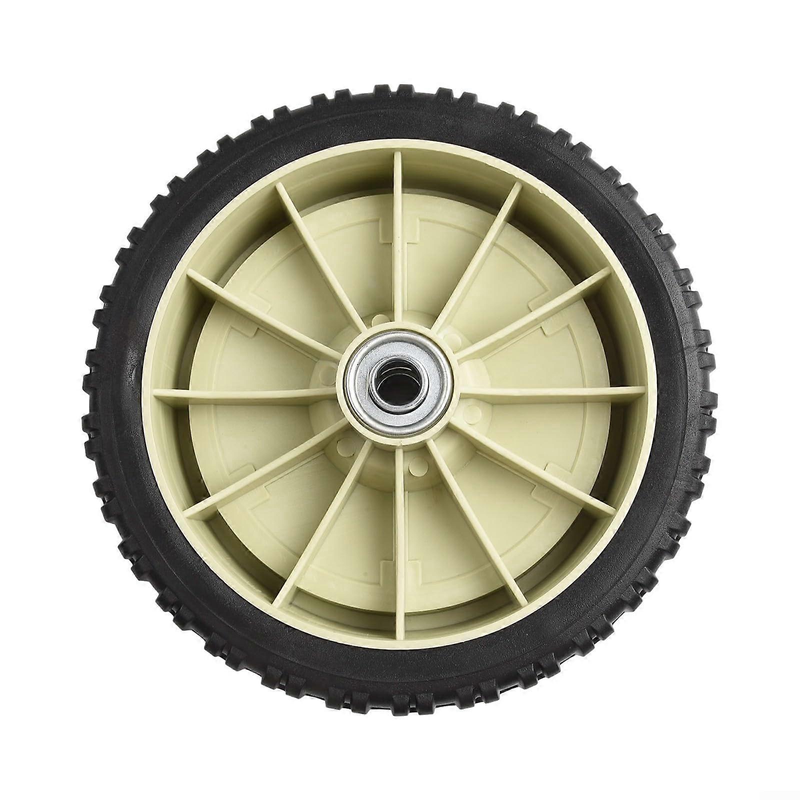 Lawn Mower Replacement Wheels Rubber 7in 8in 10in Front or Rear Quick Install Smooth Terrain