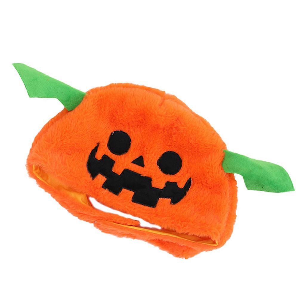 Pumpkin Shape Hat Plush Hat for Holiday Use Orange Color
