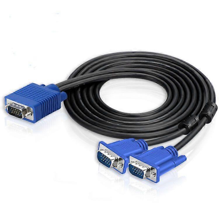 1-in, 2-out split-screen VGA cable