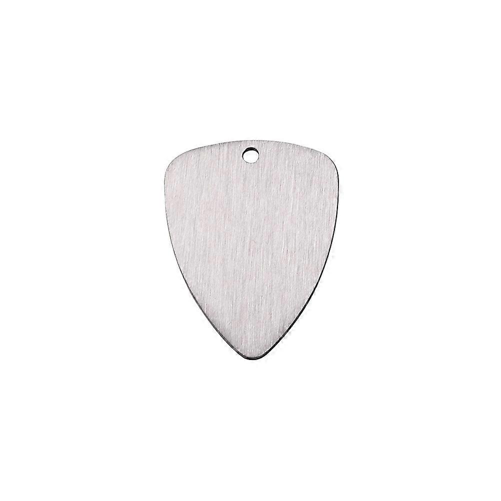 Titanium Steel Guitar Pick Plectrum Shrapnel for Durable Use 2Pcs Silver