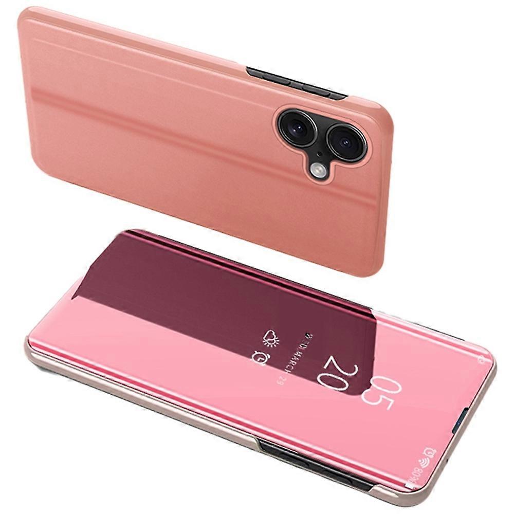 For iPhone 16 Plus Case View Window Stand Leather Flip Phone Cover