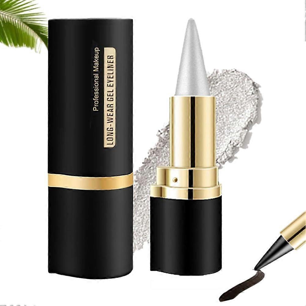 Gel Eyeliner Set Black and Silver Waterproof Smudge Proof Long Lasting Precise Lines