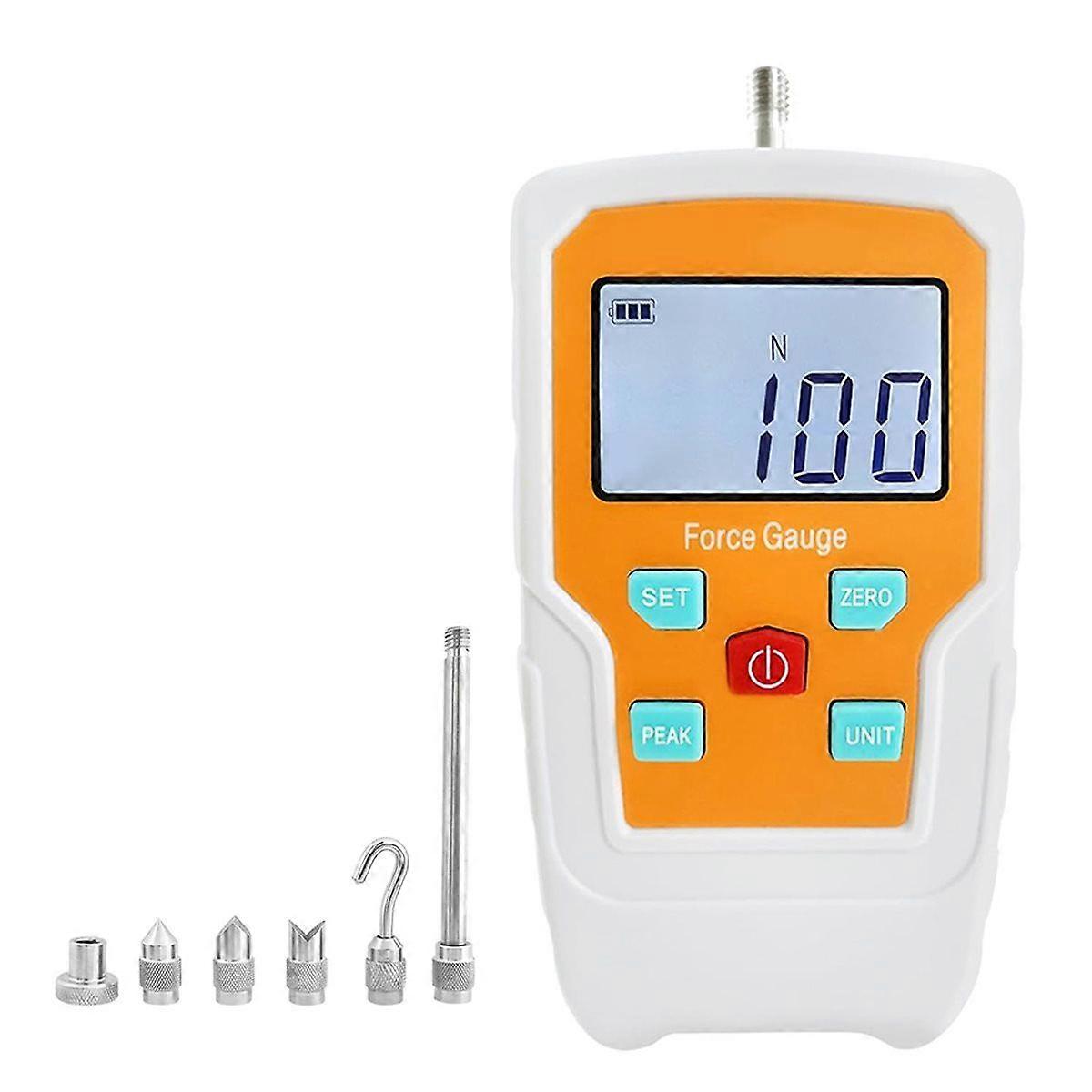 Digital Force Gauge Push and Pull Meter Dynamometer Tension Pressure Tester Thrust Meter Compressio