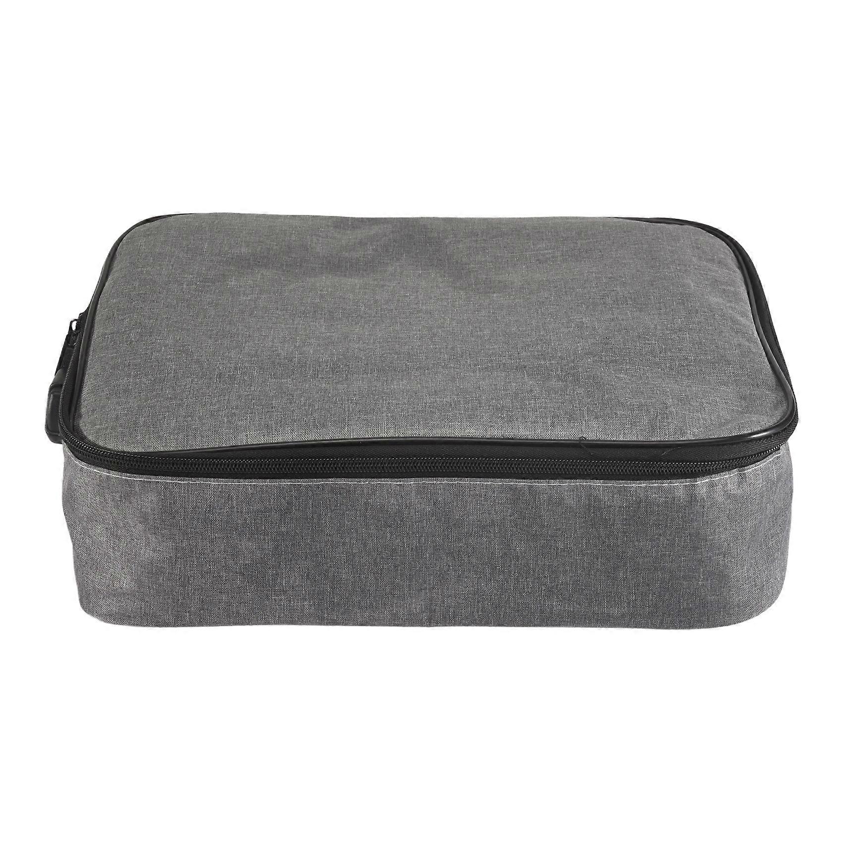 Important File Pocket Holder,Document Organizer Box,Oxford Waterproof Document Storage Bag with Safe Code Lock (Gray)