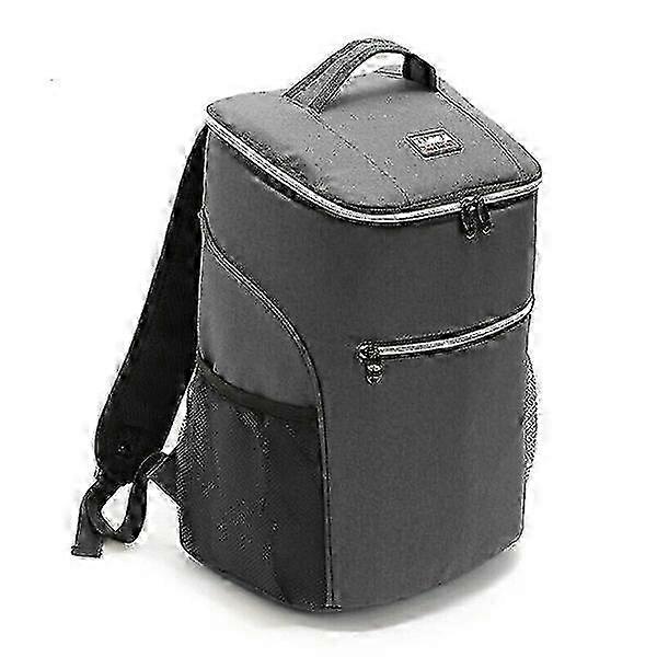 20L Flexible cooler backpack with Extra Space Gray gray one size
