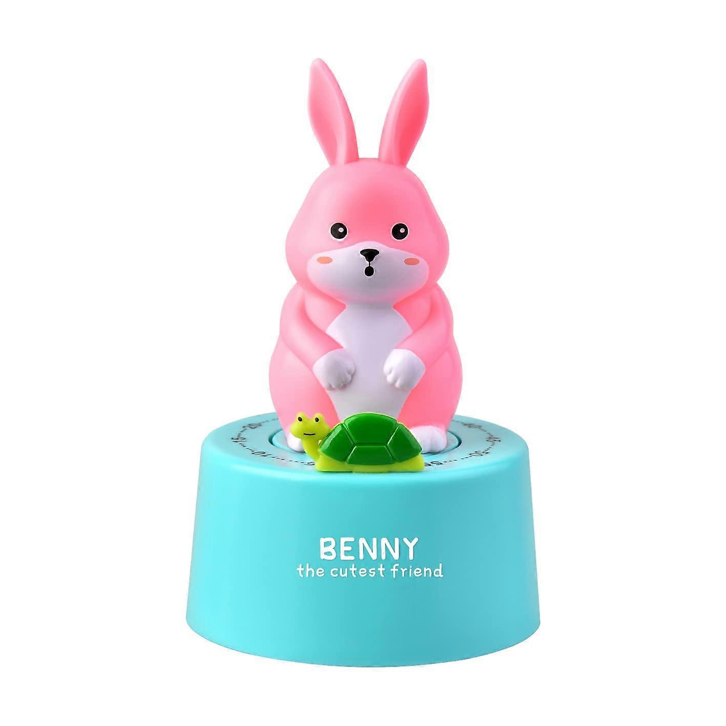 Cute Bunny Kitchen Timer 60 Minute Mechanical Timer for Cooking Baking Study with Loud Alarm