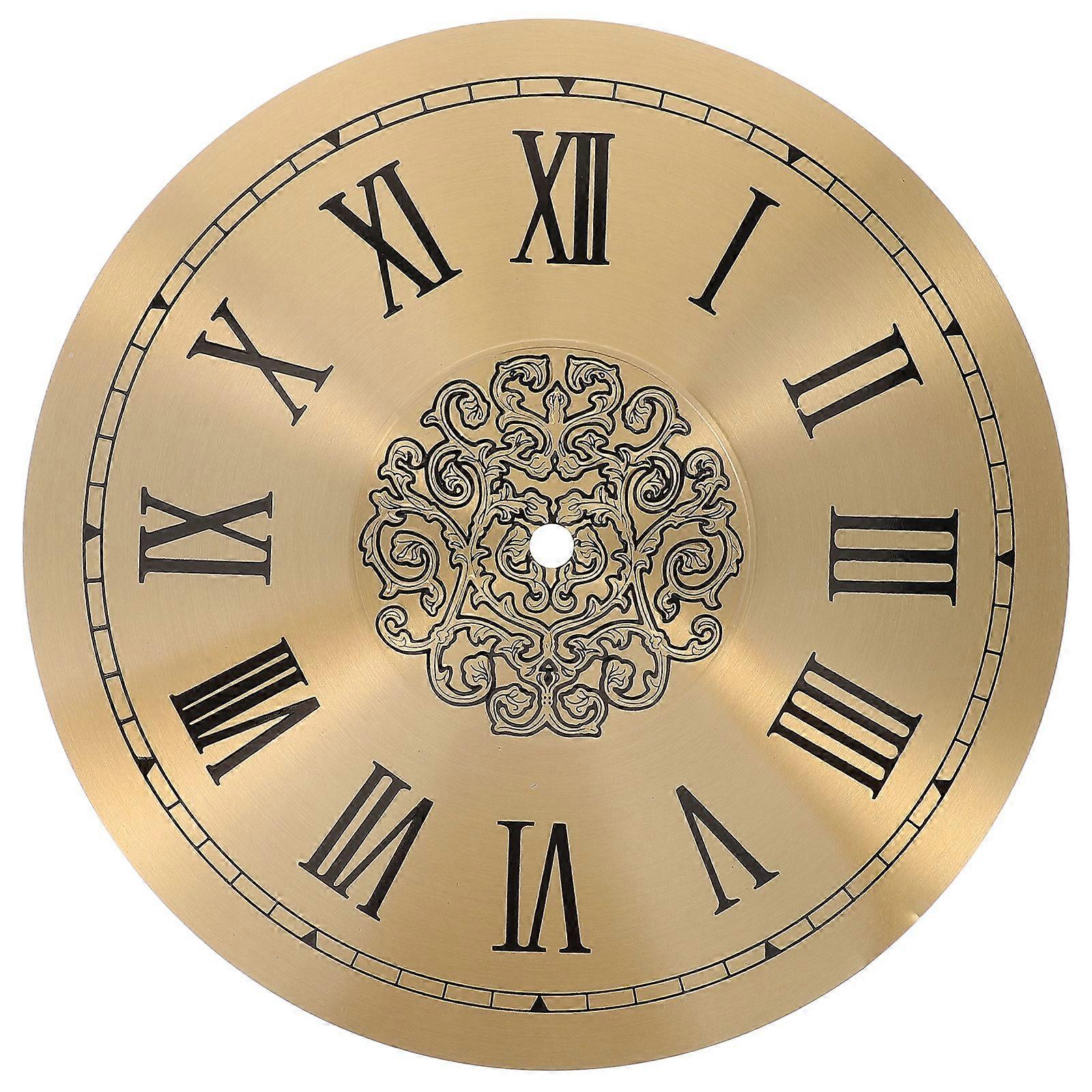 Aluminum DIY Clock Dial Roman Numeral Clock Dial Replacement Clock Dial Part Clock Accessory