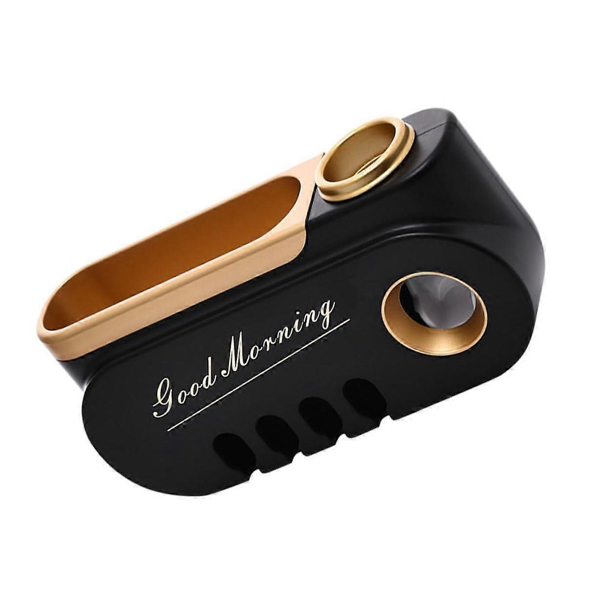 Wall Mounted Toothbrush Holder with Shelf, SpaceSaving Bathroom Toothpaste Dispenser