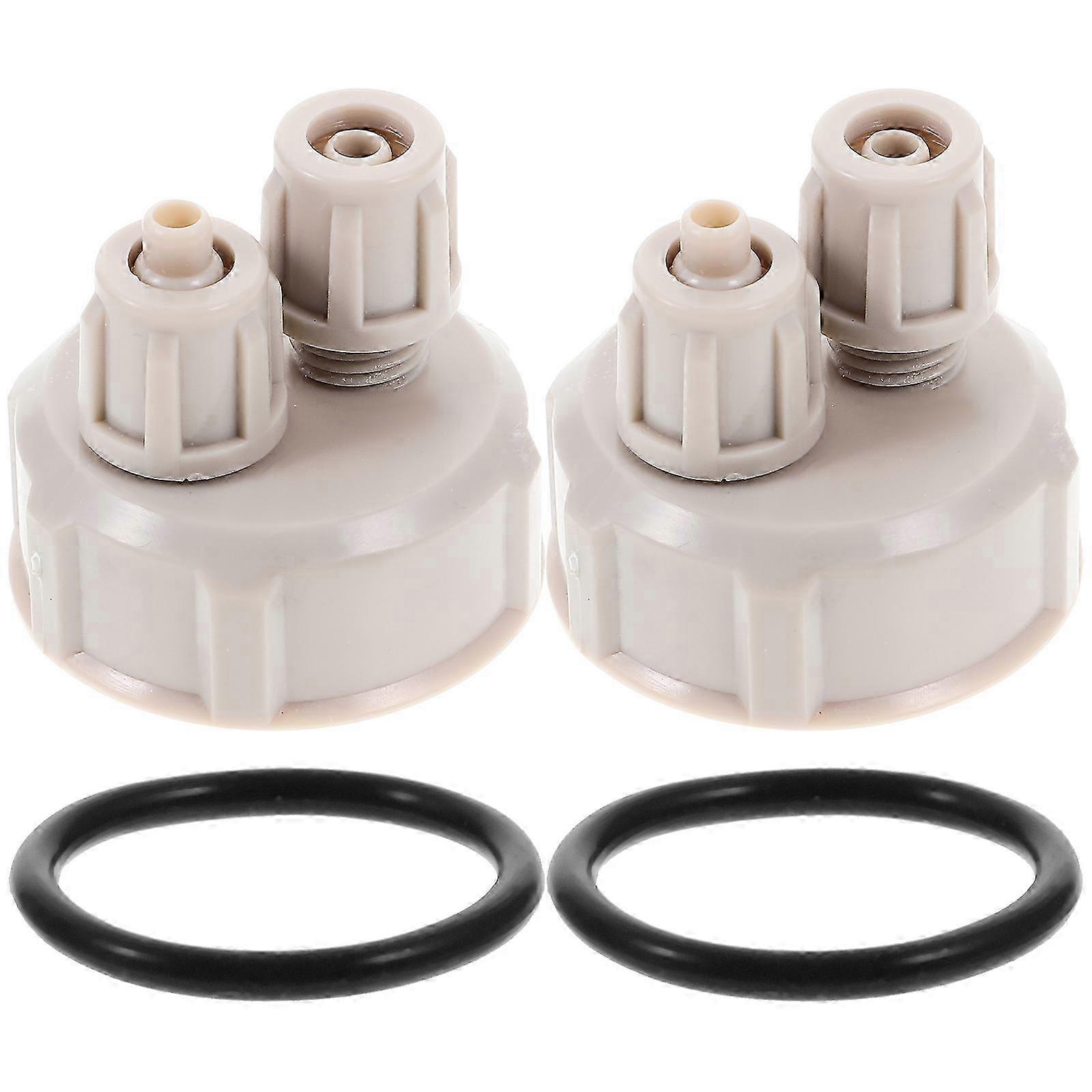 2 Pcs DIY CO2 Reactor Fish Tank Bottle Cap Oul Diffuser Screw Bottle Cap